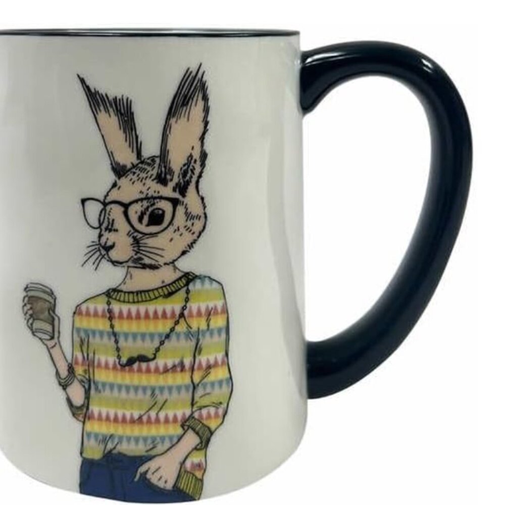 Hipster Animal Coffee Mugs 6pc 17.5 oz. by Signature Housewares - Picture 7 of 7